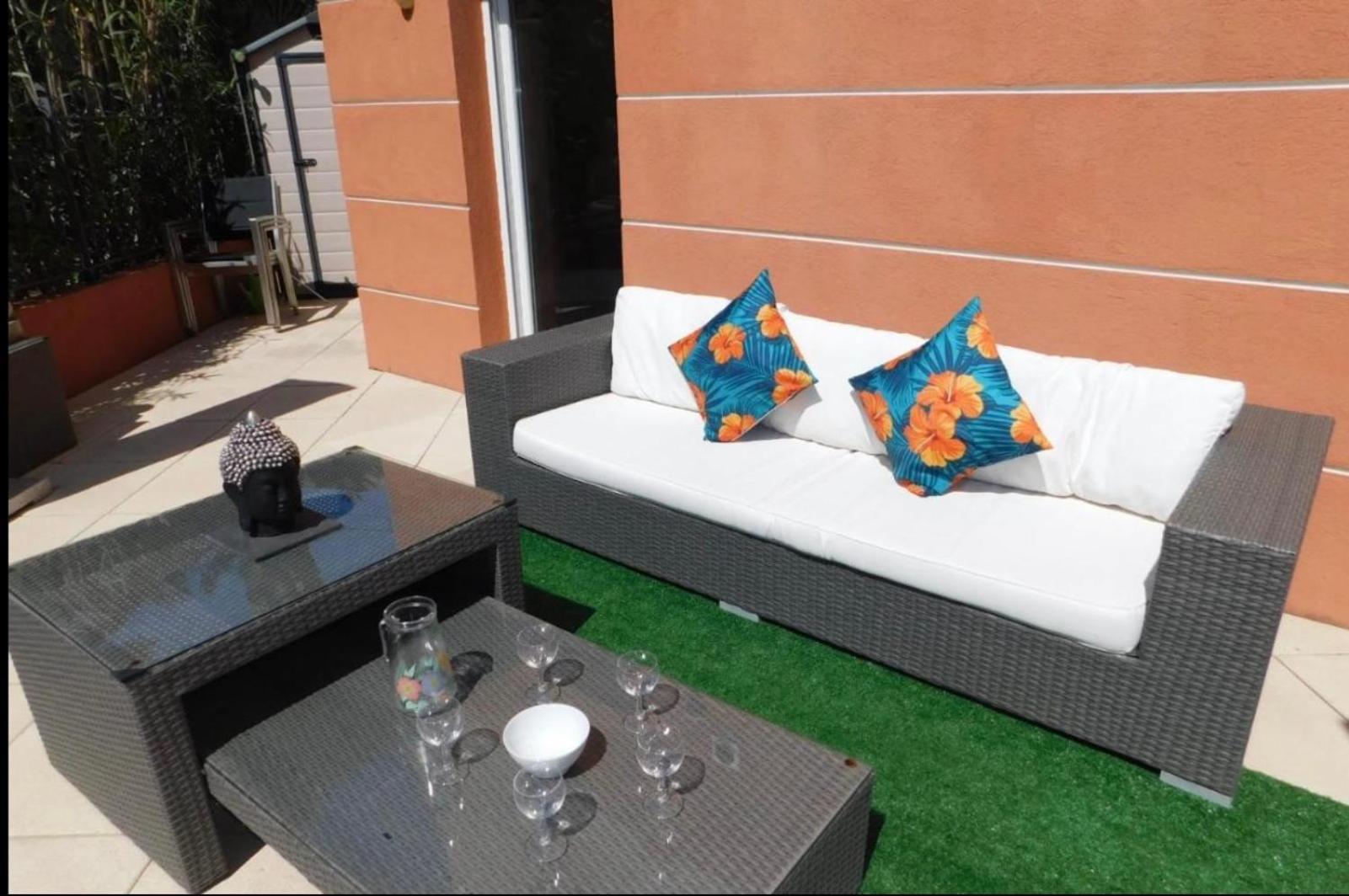 Proche Mer 3P+40M2 Terrasse 昂蒂布 外观 照片